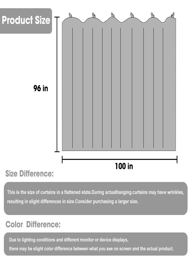 Cbsroro Room Divider Blackout Curtain Track Curtains Wall Dividers Panels Screen for Living Rooms Bedroom Office Privacy Partition Separation, W100 × L96 Inch,1 Panel, Beige - Image 2